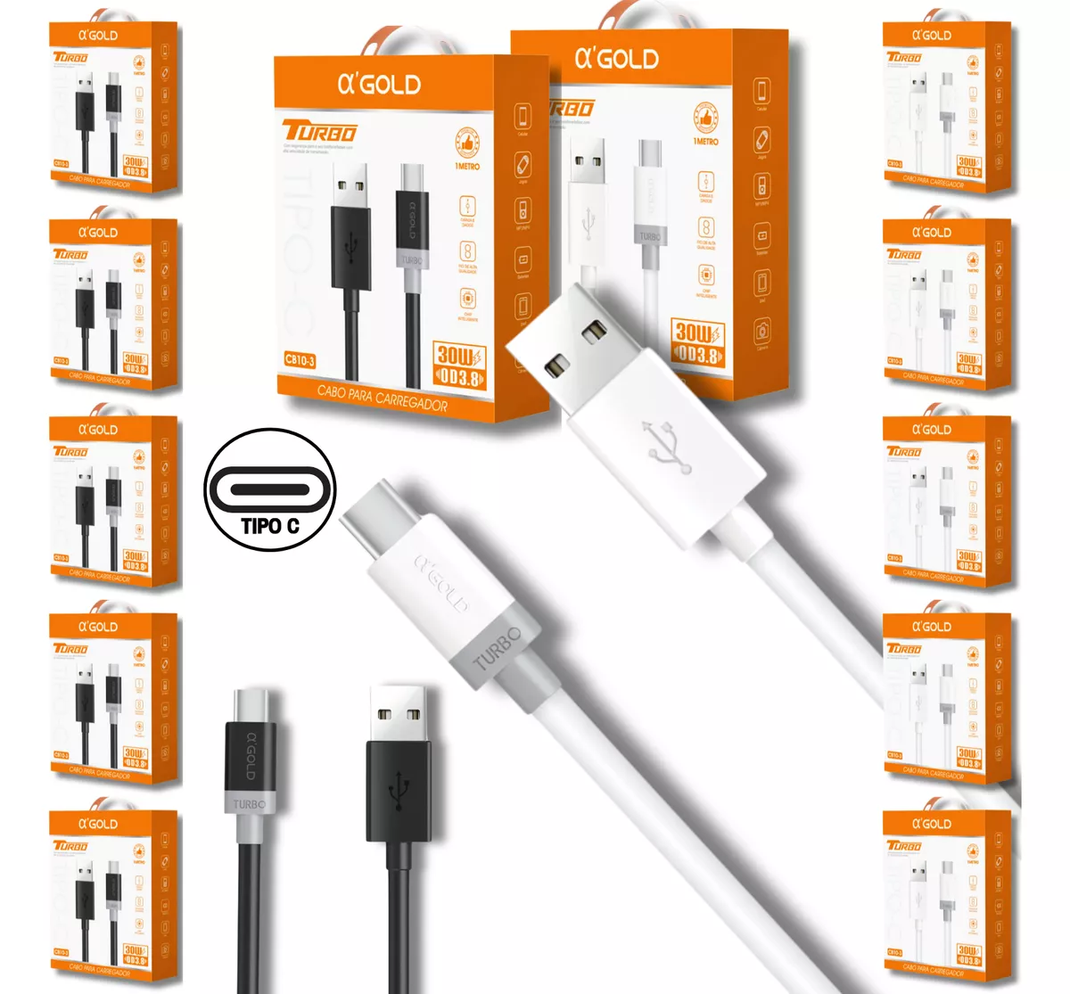 CABO USB TIPO-C TURBO